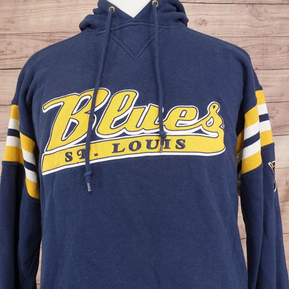 Vintage St. Louis Blues Hoodie Mens XL NHL Hockey Pullover‎ Lee Sport 90s